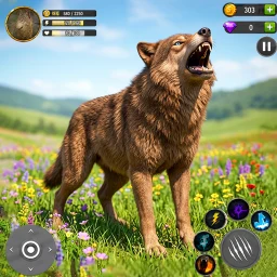 Wild Wolf Family Survival Sim