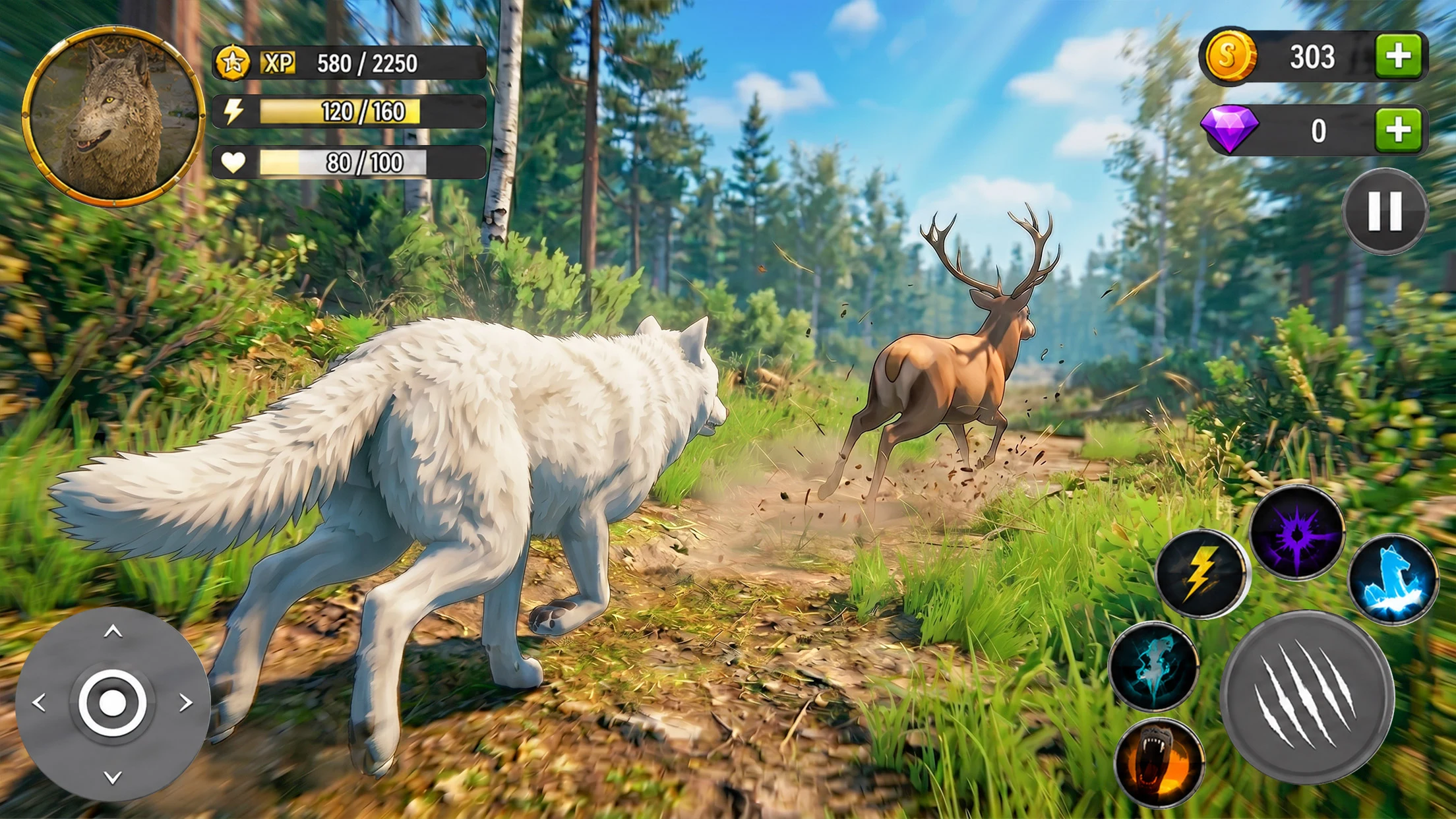 Wild Wolf Family Survival Sim screenshot