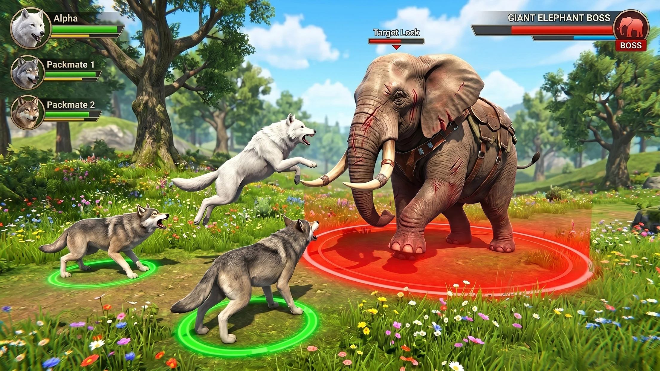 Wild Wolf Family Survival Sim screenshot